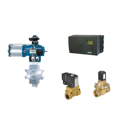 Pneumatic Control Valve Positioner Siemens SIPART PS2 And Burket Solenoid Valve