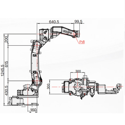 Automatic Welding Robot Arm SF6-C1400 With Welding Torches With 1440MM Reach
