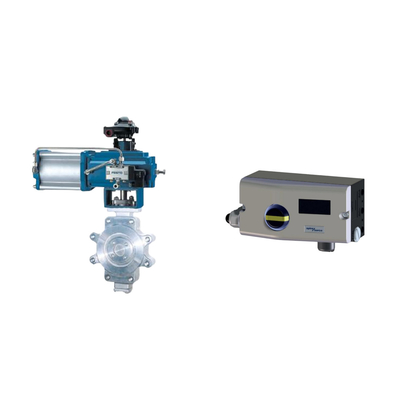 Pneumatic Valve With Spirax Sarco Smart Valve Positioner SP7-10-11 And Fisher 67CFR Filter Regulator