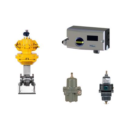 Pneumatic Valve With Spirax Sarco Smart Valve Positioner SP7-10-11 And Fisher 67CFR Filter Regulator