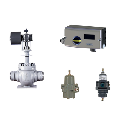 Pneumatic Valve With Spirax Sarco Smart Valve Positioner SP7-10-11 And Fisher 67CFR Filter Regulator