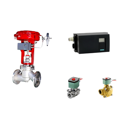 Pneumatic Control Valve Positioner Siemens SIPART PS2 And Emerson-ASCO 210 solenoid valve