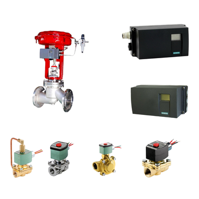 Pneumatic Control Valve Positioner Siemens SIPART PS2 And Emerson-ASCO 210 solenoid valve