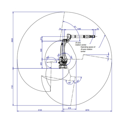 High Reach Fanuc M-20iD/12L 6 Axis Industrial Robot Arm As Welding Robot For Welding