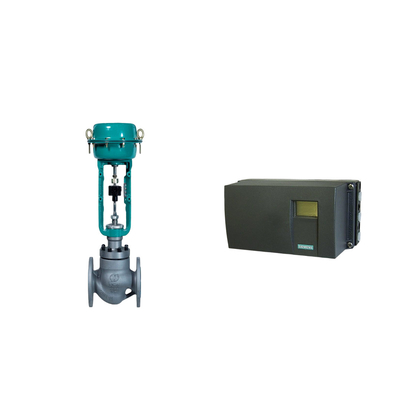 Pneumatic Control Valve Positioner Siemens SIPART PS2 And Fisher 67CFR Filter Regulator