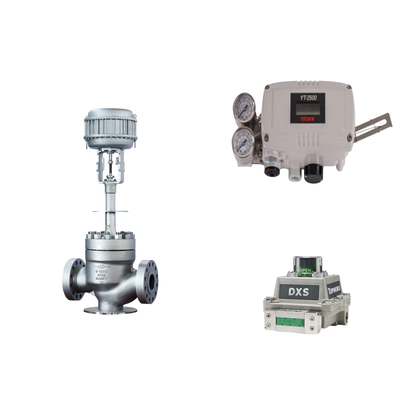 Pneumatic Control Valve With Original Rotork YT-2500 Smart Valve Positioner And EMERSON limit switch