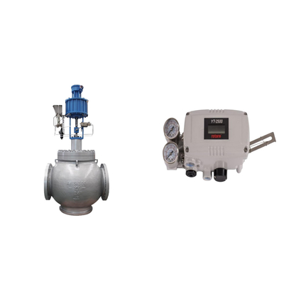Pneumatic Control Valve With Original Rotork YT-2500 Smart Valve Positioner And Fisher 67CFR Filter Regulator