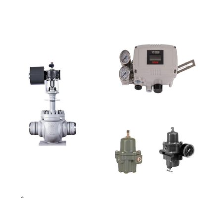Pneumatic Control Valve With Original Rotork YT-2500 Smart Valve Positioner And Fisher 67CFR Filter Regulator
