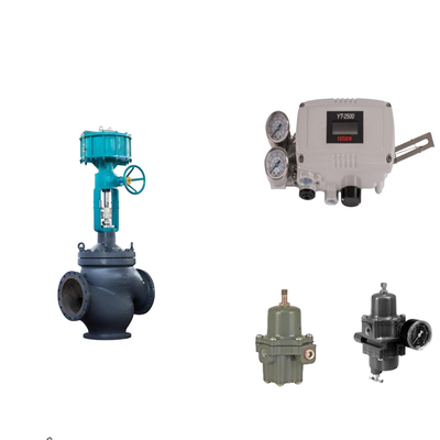 Pneumatic Control Valve With Original Rotork YT-2500 Smart Valve Positioner And Fisher 67CFR Filter Regulator