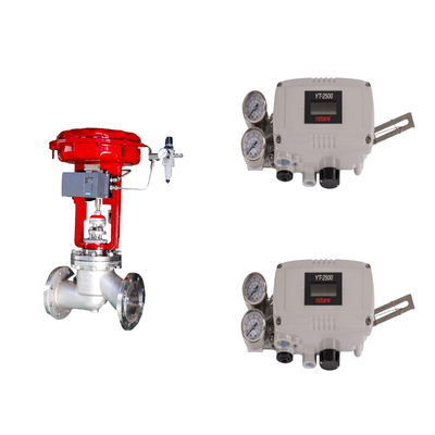 Pneumatic Control Valve With Original Rotork YT-2500 Smart Valve Positioner And Fisher 67CFR Filter Regulator