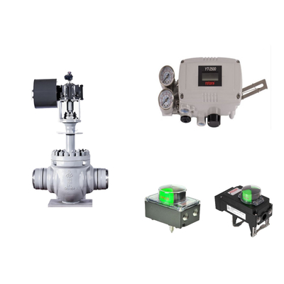 Pneumatic Control Valve With Original Rotork YT-2500 Smart Valve Positioner And Rotork Limit Switch
