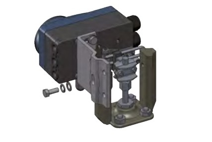 Burkert Digital electro-pneumatic positione Type 8792 valve positioner with Chinese brand control valve and actuator