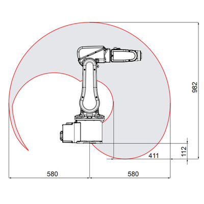 ABB IRB 120 6 Axis Robot Arm Payload 3Kg Cobot As Pick And Place Machine With CNGBS Gripper