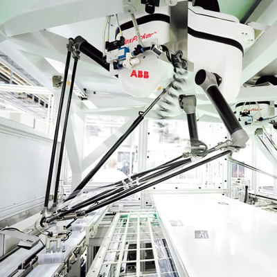 ABB Industrial Smart Robot Arm IRB 360  3 / 4 Axis With CNGBS Guide Rail Pick And Place Machine Delta Robot