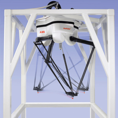 ABB Industrial Smart Robot Arm IRB 360  3 / 4 Axis With CNGBS Guide Rail Pick And Place Machine Delta Robot