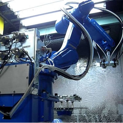 Car Painting Robotic Arm 6 Axis Yaskawa MPX1150 With CNGBS Robot Gripper For Painting Robot Wall