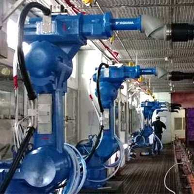 6 Axis Painting Robotic Arm Yaskawa MPX1950 With CNGBS Robot Clothes For Automated Painting Robot