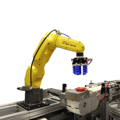 FANUC LR Mate 200iD 6 Axis Industrial Robot Arm With CNGBS Gripper For Engine Assembly