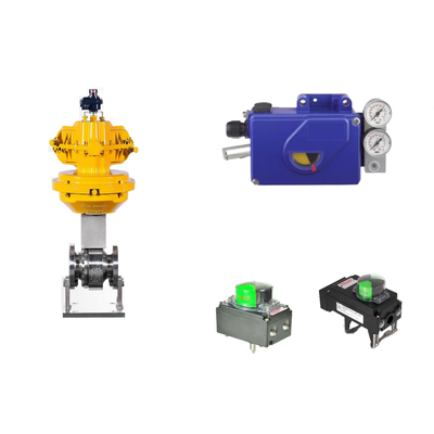 Chinese Pneumatic Control Valve With Intelligent Original Foxboro SRI990 Valve Positioner And Rotork Limit Switch