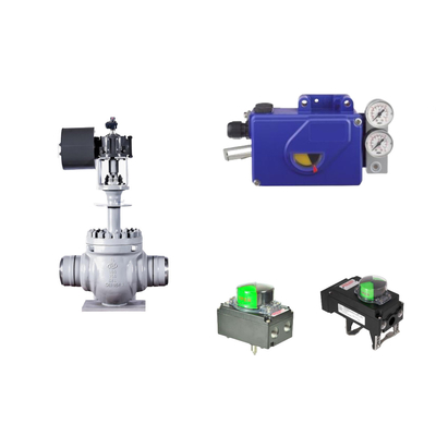 Chinese Pneumatic Control Valve With Intelligent Original Foxboro SRI990 Valve Positioner And Rotork Limit Switch