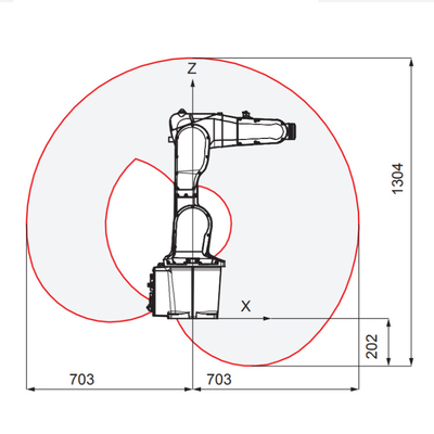 ABB IRB 1200 Industrial Robotic Arm With CNGBS Gripper As CNC Material Handling Equipment