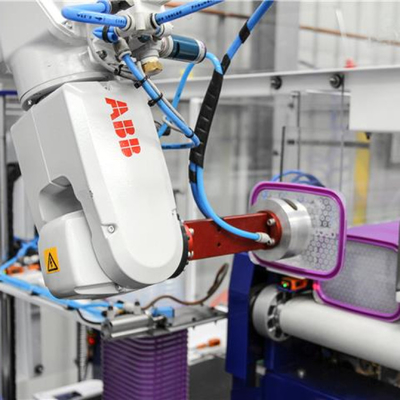 ABB IRB 1200 Industrial Robotic Arm With CNGBS Gripper As CNC Material Handling Equipment
