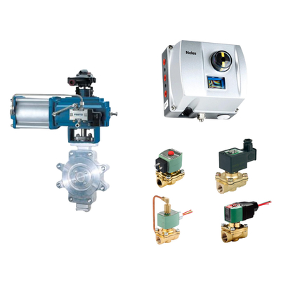 Chinese Pneumatic  Control Valve with Neles ND9000 Intelligent  Valve Positioner With Asco Solenoid Valve Stock Supplier