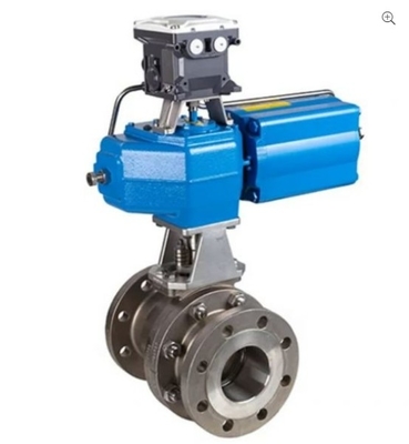 Chinese Control Valve With Neles Valve Positioner NDX Mesto and pnematic actuator