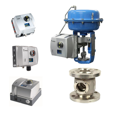Chinese Control Valve With Neles Mesto Valve Positioner ND9000 series  ND9106HX8T, ND9103HX8T, and pnematic actuator