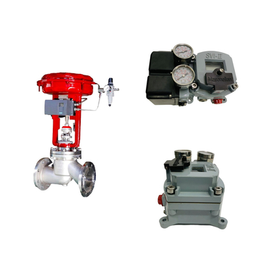 Chinese Pneumatic Control Valve With Masoneilan SVI2-21113111 Valve Positioner And ASCO Solenoid Valve