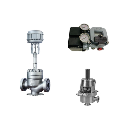Chinese Pneumatic Control Valve With  Masoneilan SVI2-21113111 Valve Positioner And Fisher SR5 Pressure Regulating Valve