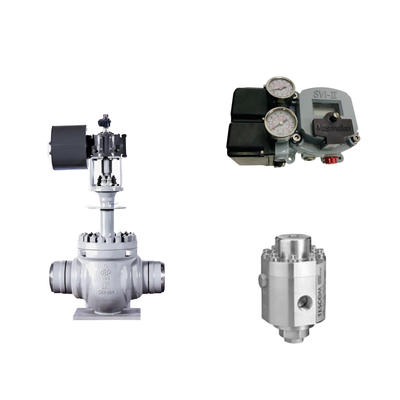Pneumatic Control Valve With Masoneilan SVI2-21123121 Positioner And Tescom 26-1100 Pressure Regulating Valve