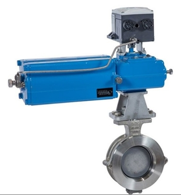 Chinese Control Valve With Neles Valve Positioner NDX Mesto And Pnematic Actuator