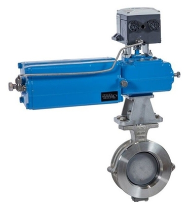 Chinese Control Valve With Neles Valve Positioner NDX Mesto And Pnematic Actuator