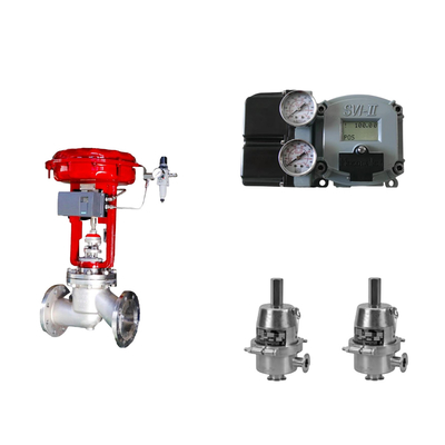 Pneumatic Control Valve With Masoneilan SVI2-21123111 Positioner And Fisher SR5 Pressure Regulating Valve