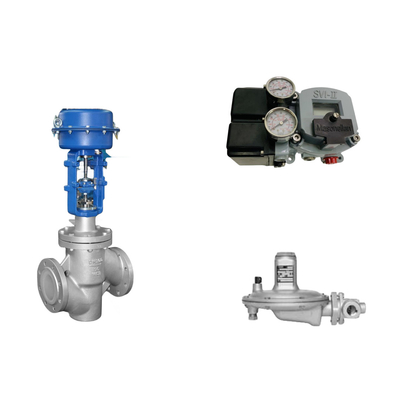 Pneumatic Control Valve With Masoneilan SVI2-21123111 Positioner And Fisher T205B  Pressure Regulating Valve