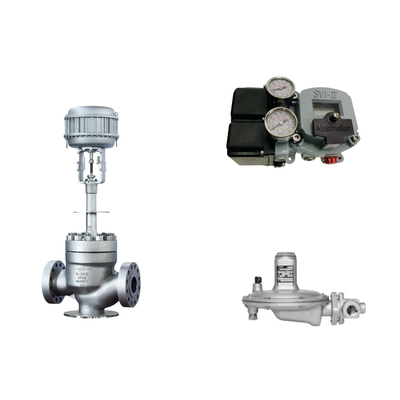 Pneumatic Control Valve With Masoneilan SVI2-21123111 Positioner And Fisher T205B  Pressure Regulating Valve