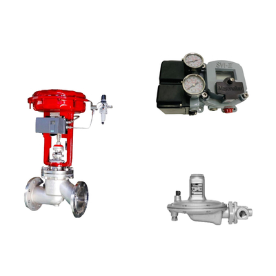 Pneumatic Control Valve With Masoneilan SVI2-21123111 Positioner And Fisher T205B  Pressure Regulating Valve