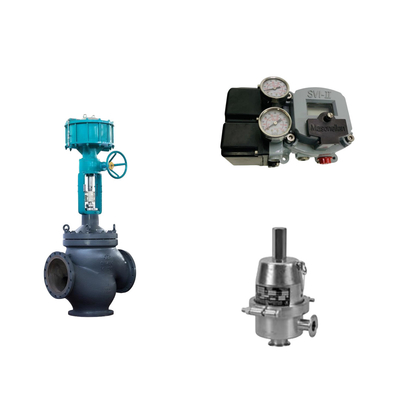 Pneumatic Control Valve With Masoneilan SVI2-22123121 Positioner And Fisher SR5 Pressure Regulating Valve