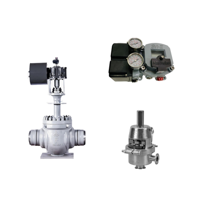 Pneumatic Control Valve With Masoneilan SVI2-22123121 Positioner And Fisher SR5 Pressure Regulating Valve