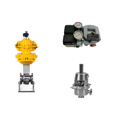 Pneumatic Control Valve With Masoneilan SVI2-22123121 Positioner And Fisher SR5 Pressure Regulating Valve