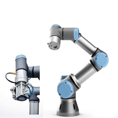 UR3 Universal Robot Cobot With Gripper As Assembly Machine For Engine Assembly