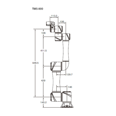 Techman Robot TM5-900 With 900MM Reach And 4KG Payload Of 6 Aixs Manipulator As Cobot