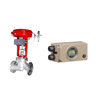 Pneumatic Control Valve With Samson 3730-3 Positioner And Fisher 377 Pressure Sensing Trip Valves And Limit Swith
