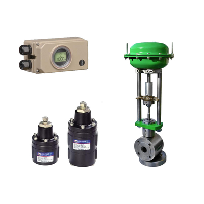 Pneumatic Control Valve With YT-400/405/430/435 Lock Up Valves And Samson 3730-3 Valve Positioner And Limit Switch