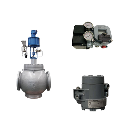 Globe Valve With Masoneilan SVI2-AP Series Valve Positioner And Fisher 846 Electro Pneumatic Transducer