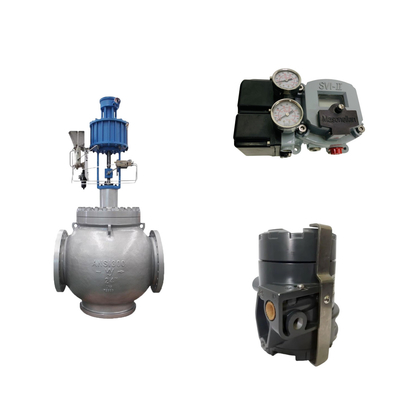 Globe Valve With Masoneilan SVI2-AP Series Valve Positioner And Fisher 846 Electro Pneumatic Transducer