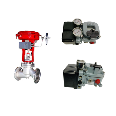 Globe Valve With Masoneilan SVI2-AP Series Valve Positioner And Fisher 846 Electro Pneumatic Transducer