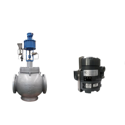 Globe Valve With Samson 3725 Electropneumatic Positioner And Fisher 846 Electro Pneumatic Transducer