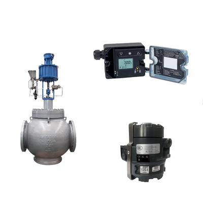 Globe Valve With Samson 3725 Electropneumatic Positioner And Fisher 846 Electro Pneumatic Transducer